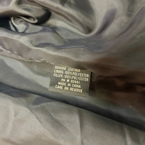 ~~Mens XL Vintage Guide Gear Leather Lined Mid-length Coat Jacket - Picture 8 of 10